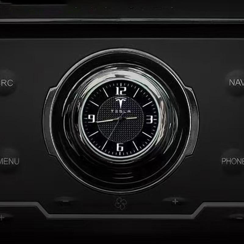 For Tesla Model 3 Model S Model X Model Y Roadster SpaceX Car Sticker Car Auto Parts Car Clock Air Vent Dashboard Decorative