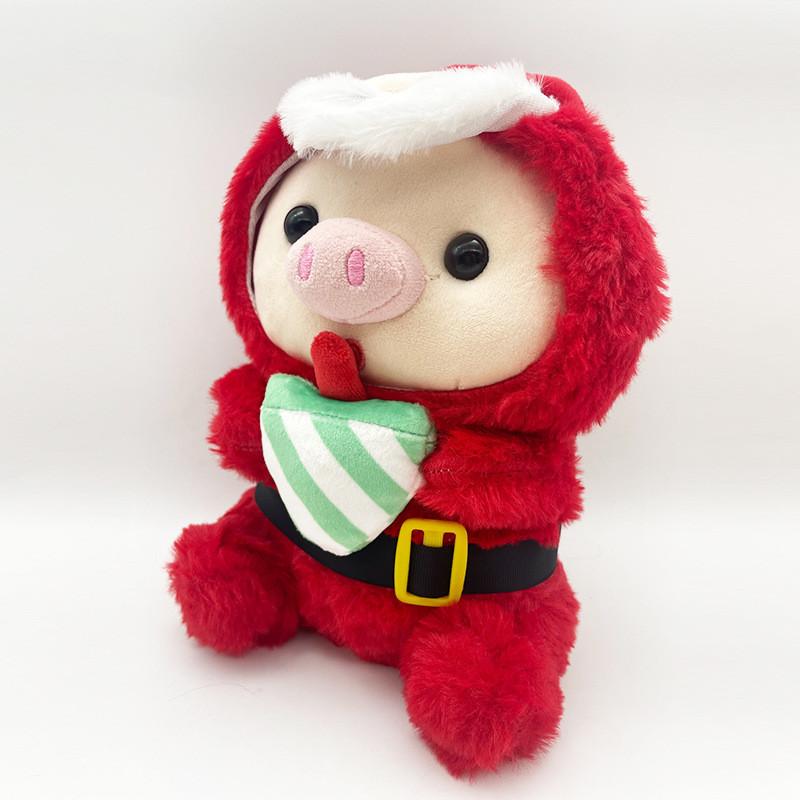 Adorable Christmas Pig Plush Toy Features Festive Santa And Reindeer Designs For Holiday Joy