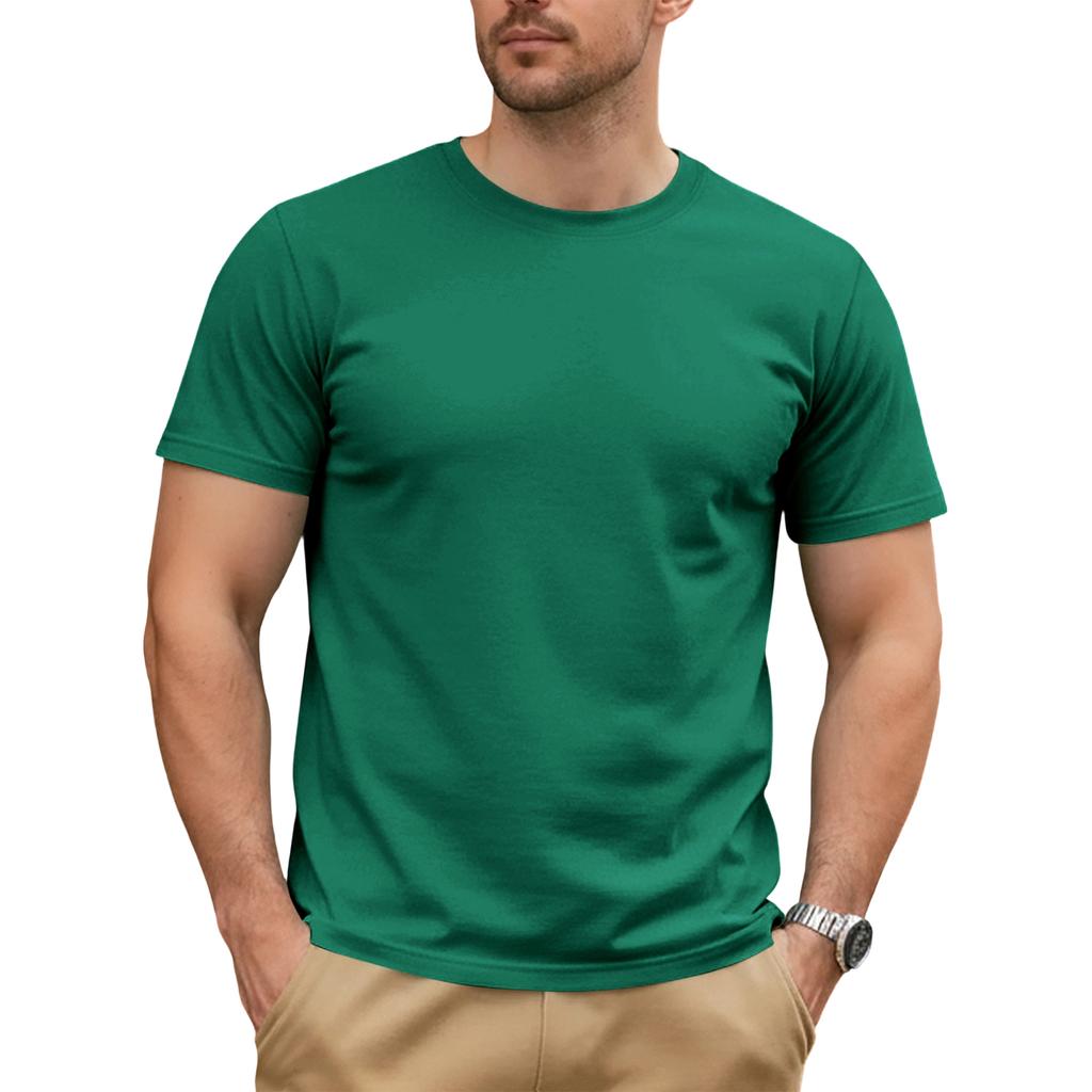 Mens T-Shirts Crew Neck Cotton T Shirts for Men Classic Fit T Shirt Men Short Sleeve T-Shirts for Man Casual Style