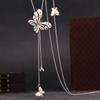 Butterfly Pendant Necklace With Alloy Chain For Fall And Winter Fashion Jewelry