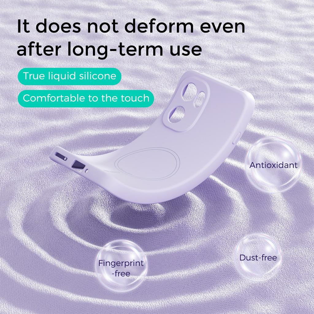 ABEEL Магнитный чехол для OnePlus 15R 5G / Ace 6 5G / Ace 6T 5G Skin Touch Жидкий силикон Задняя крышка телефона