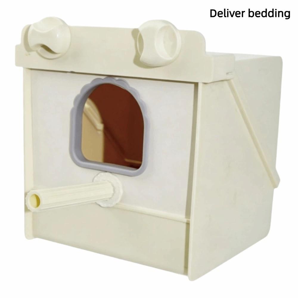 Top Mount Parrot Bath Box Splash Proof Bird Bath Basin Multipurpose Use Bird Feeder Bath Daily Use