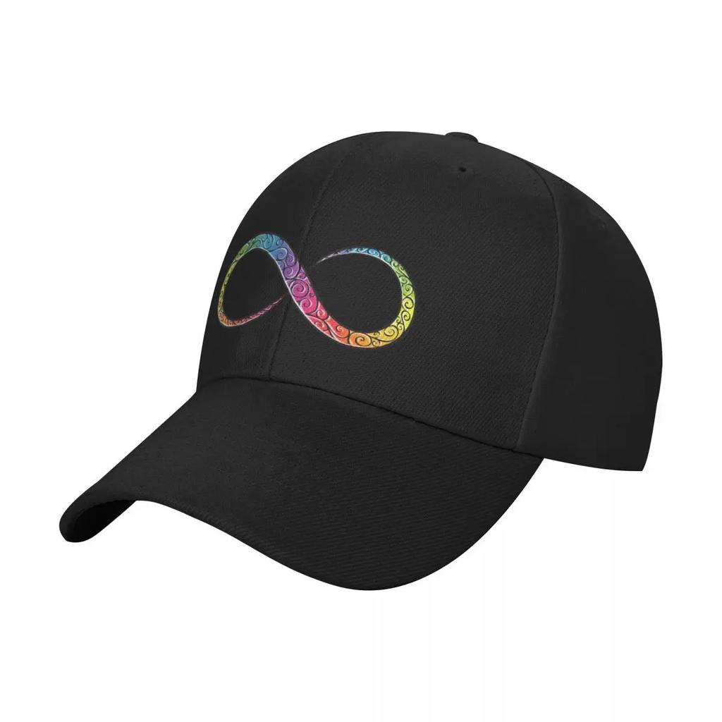 Neurodiversity Pride Purple Baseball Cap Beach Outing Luxury Hat western Boy Womens