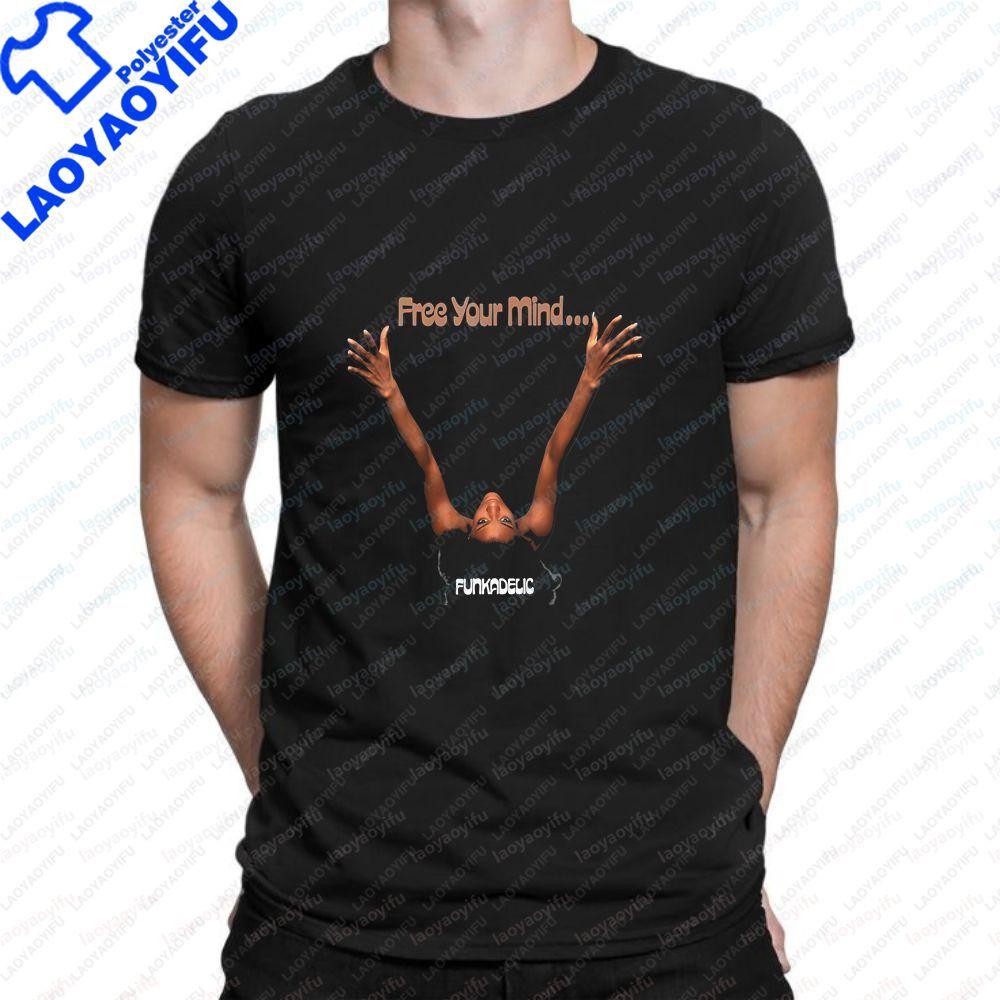 Funkadelic Retro Pirated Style Casual Trendy MultiPurpose ShortSleeved Unisexs and WoUnisexs Universal Roundneck TShirt
