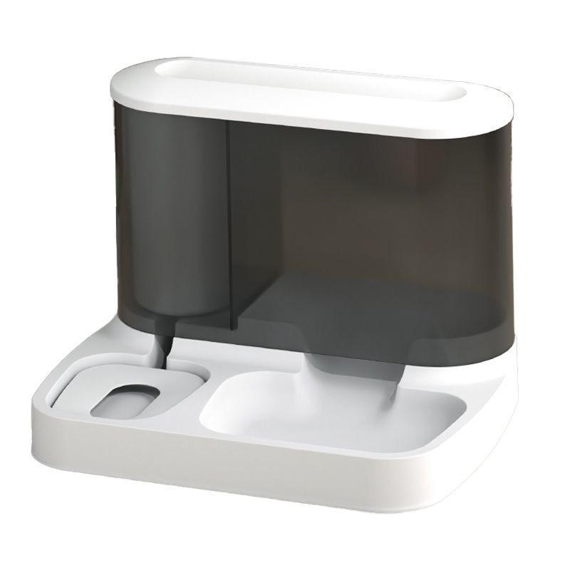Интеллектуальный автоматический дозатор корма для домашних животных, многофункциональный прозрачный дозатор воды большой емкости, не промокающий рот