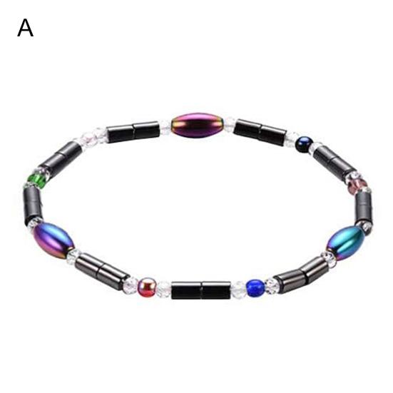 Magnetic Bracelet Delicate Pain Relief Jewelry Colorful Beaded Magnet Therapeutic Bangle