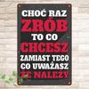 Vintage Polish Chocolate Phrase Metal Sign Retro Polish Wall Art Czer Robisz  Chcesz Aluminum Plaque for Home Bar Caf