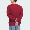 Adidas Оригинальная мужская толстовка Adicolor FW24 Oversize Crew Retro Sports с длинным рукавом и круглым вырезом в студенческом стиле, цвет малиновый JN9789