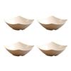 1/4Pcs Disposable Square Serving Bowls Smooth Edges Party Snack Salad Bowl Heat-Resistant Versatile Serving Dish