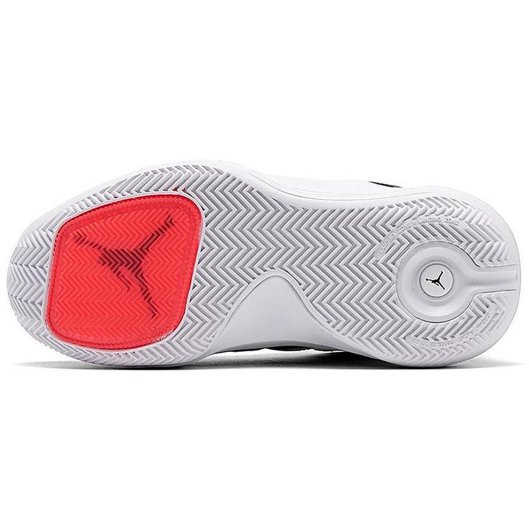 Jordan Детские баскетбольные кроссовки Jumpman 2020 Mid top Черно-бело-красные Унисекс BQ3451-100