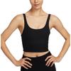 (WMNS) Спортивный бюстгальтер Zenvy Rib с легкой поддержкой, мягкими вставками, удлиненный, размер S по азиатской сетке, цвет 'Черный', женский HF1543-010