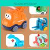 Childrens Inertia Toy Cars Set With Interactive Engineering Vehicles For Preschool Play