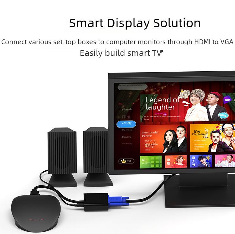 Кабель-адаптер HDMI-VGA High-Def для компьютера, ноутбука или проектора