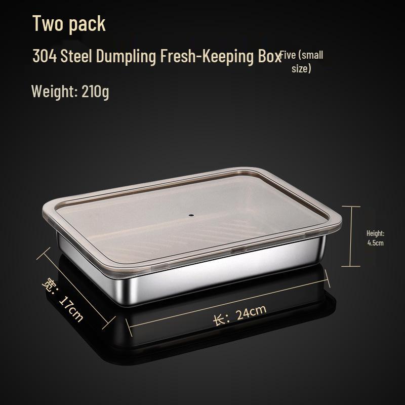 Поднос из нержавеющей стали 304 пищевого класса для пельменей и вонтонов - Безопасен для морозильной камеры и холодильника