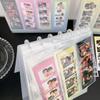 Фотоальбом на кольцах PP Настольный альбом-витрина Прочный держатель для фотокарточек Хранение карточек кумиров