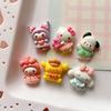 10 Pcs New Kawaii Cartoon Kitten, Rabbit, Puppy Nime Characters Resin Scrapbook Diy Jewelry Children Gift Hairpin Accessories A1