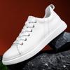 Genuine Leather Mens Vulcanize Shoes Skateboarding Shoes Stylish Lightweight Sports Sneakers Youth Teenage Male Outdoor Footwear