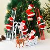 Christmas Decoration Electric Ladder Santa Claus Climbing Beads Santa Claus Children's Gift Mall Decoration.