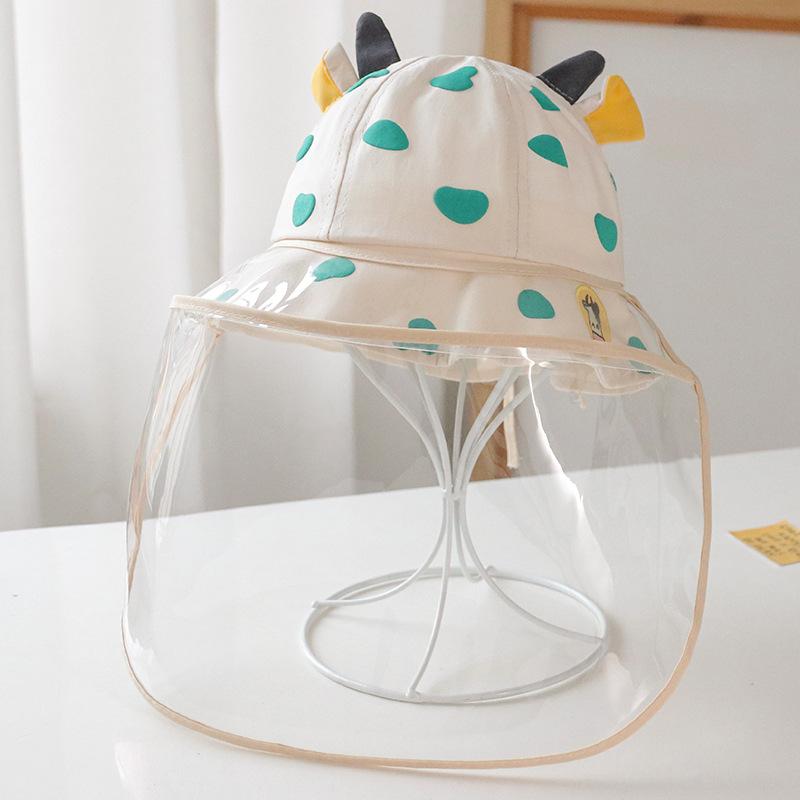 Baby hat spring autumn summer epidemic prevention protective face mask baby boys girls children anti droplet bucket hat tide