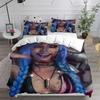 Duvet Cover Pillowcase 3D Anime Arcane J-JinX Bedding Set 3pcs Single/Twi /Full/Queen King Size Kids Boy Girl Bedroom Gift