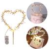 LED Event Supplies Cupcakes Pearl Cake Toppers Happy Birthday Cake Decorating Tool Party Decoration