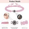 Custom Photo Bracelet Personalized Photo Projection Bracelet Beaded Bracelets with Picture Inside 100 Languages Memorial Gift