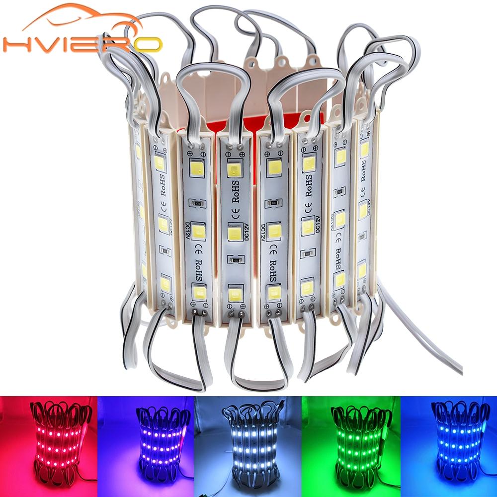 20X 5050 SMD 3LED модулей водонепроницаемые IP65 DC 12V свет белый зеленый красный синий теплый белый светодиодные фонари для объемных букв