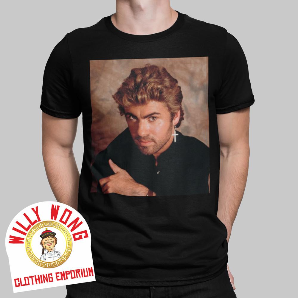 Футболка George Michael Wham Faith Музыка 80-х Фото Ретро Футболка Унисекс