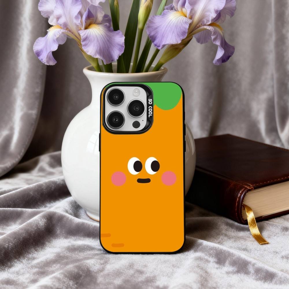 C-Cute C-CARROT F-FRIENDS Phone Case For iPhone17,16,15,14,13,12,11 Plus,Pro Max Candy Silver Plated Inside Cover