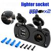 Автомобильная розетка прикуривателя 12 В с двойным зарядным устройством USB Установка автомобильной розетки