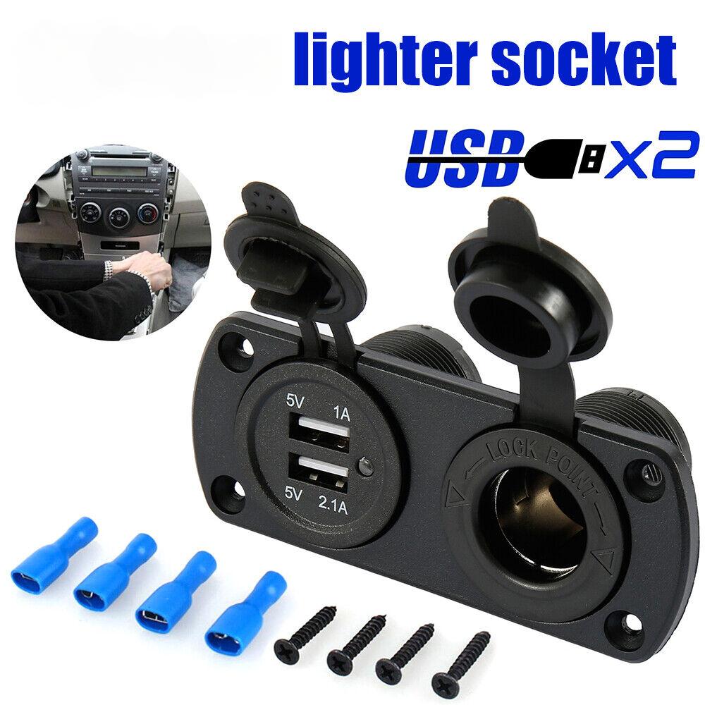 Автомобильная розетка прикуривателя 12 В с двойным зарядным устройством USB Установка автомобильной розетки