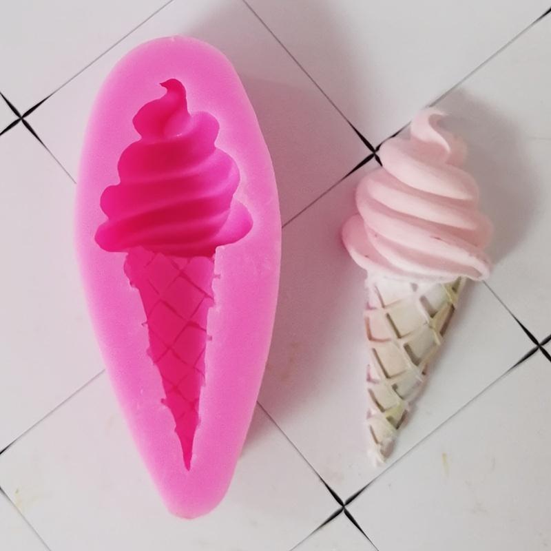 Ice Cream Cone Mold for Baking and Fondant, Manual Cake Decorating Tool for Birthday and Ice Cream-Themed Desserts