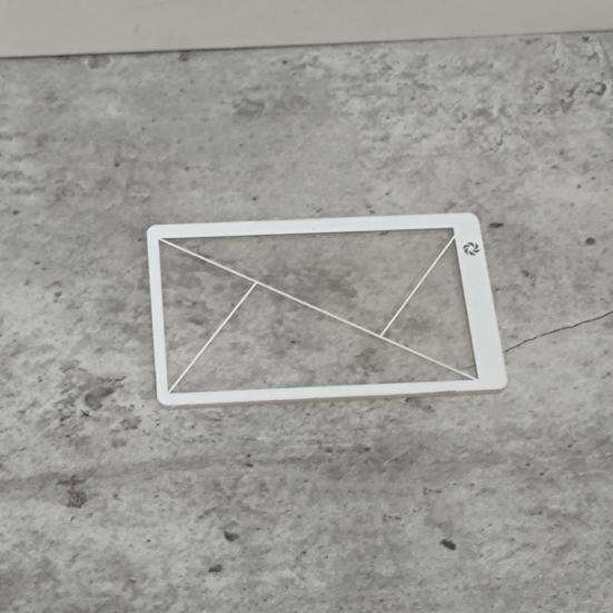 3Pcs Golden Ratio Viewfinder Ruler Fibonacci Rule of Thirds Composition Portable Clear Acrylic Photography Drawing Painting Ruler Card Positioning