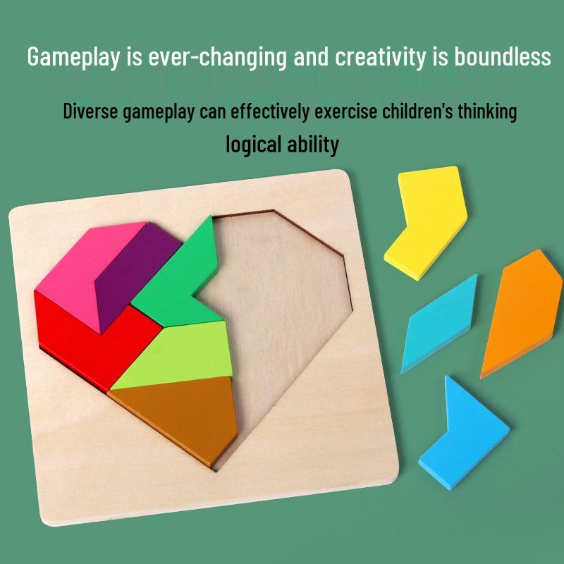 Монтессори Развивающие Пазлы Геометрические Фигуры для Маленьких Детей