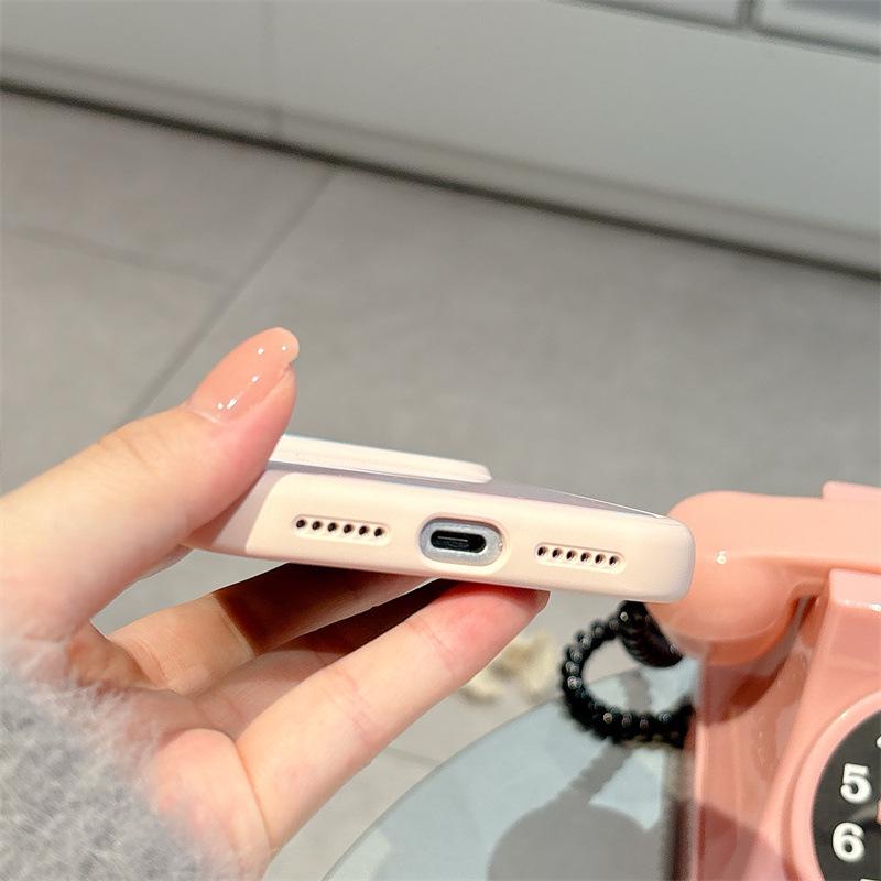 Минималистичный Чехол-Блок с Дофаминовым Цветом и Горошком для iPhone 17 / Apple 16 Pro Max / 15 Pro - Девочковый Дизайн с Сердечком
