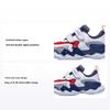 Кроссовки для бега LiNing Kids Velcro, удобные, модные, нескользящие, износостойкие, дышащие, легкие, с низким верхом, детские кроссовки белого и красного цвета YKAQ026-3