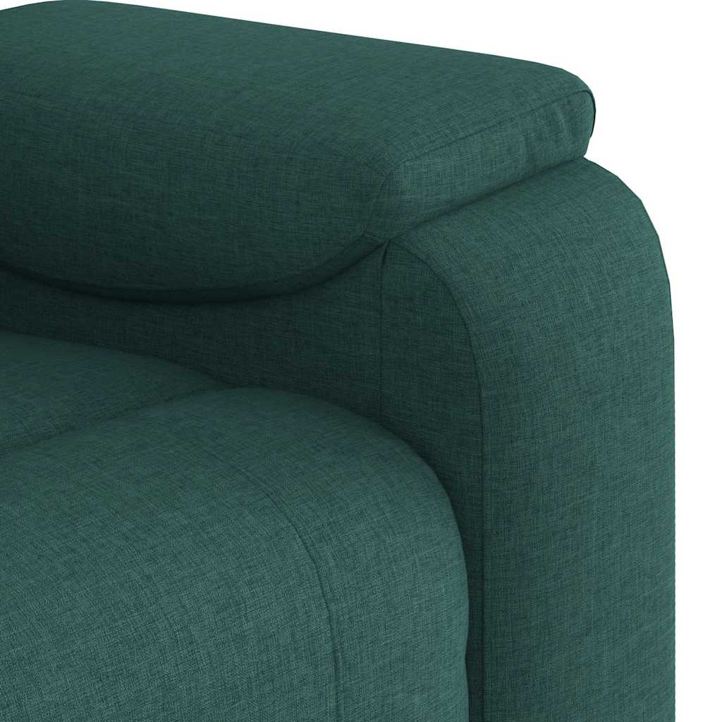 Massage Chair Dark Green Fabric