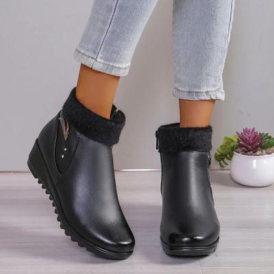 Высококачественная женская обувь с боковой молнией, женские сапоги, модные металлические украшения, современные сапоги, женские новые ботильоны больших размеров