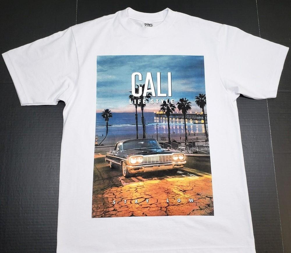 CALIFORNIA LOWRIDER T-shirt Cali Low Rider Urban Streetwear Men's Tee White New Unisex T-Shirt