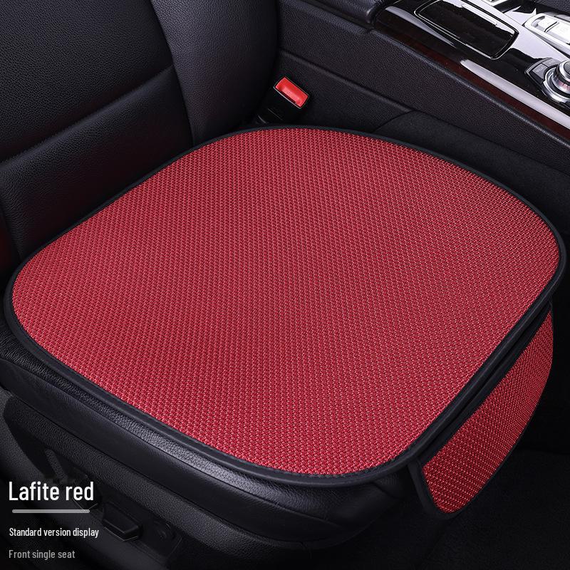 Комплект подушек для автомобильного сиденья из дышащего ледяного шелка для любого сезона, цельная конструкция с функциями вентиляции и комфорта.