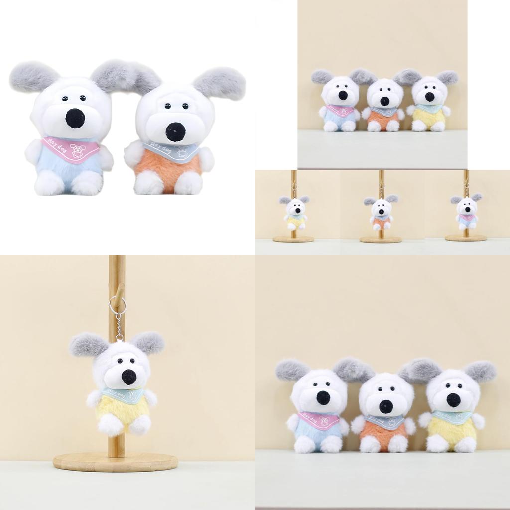 Fluffy Plush Dog Keychain Sweet And Quirky Poodle Stuffed Toy For Bags