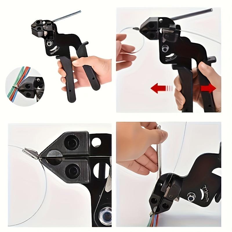 1 шт. Нержавеющая сталь стяжки натяжитель кабельные стяжки пистолет носилки режущий инструмент для улучшения дома промышленные крепежные стяжки портативные ручные инструменты