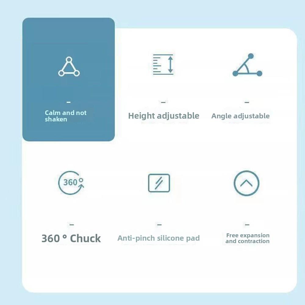 Adjustable Height Telescopic Phone Stand Stable Base Mobile Phone Bracket  Live Learning