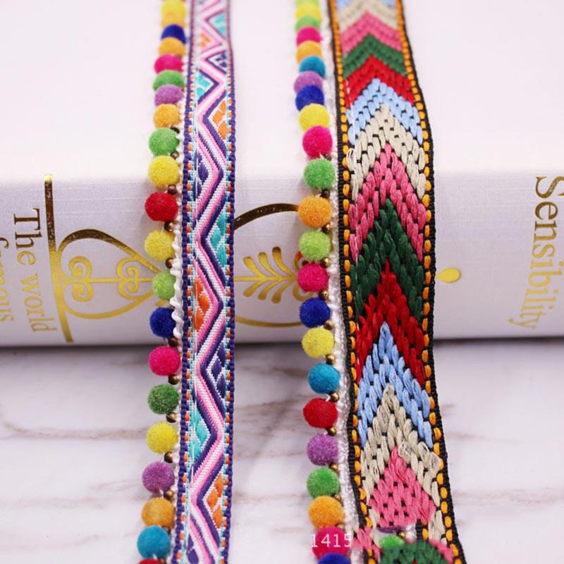 1/5/10Yards Pom Pom Trim Lace Fabric MINI Pearl Pompom Fringe Ribbon Sewing Lace Kintted Fabric Handmade DIY Craft Accessories