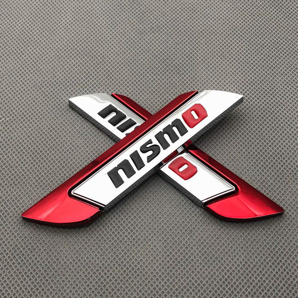 Aizfa 1 пара 3D-карточный металлический брызговик для спортивного значка NISMO хром боковые крылья 3D-эмблема (красный)