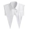 Fake Shirt Tip Collar Detachable Half Shirt Flat Dickey Big Pionted Long Lapel Scarf Women False Kit Faux Tops Triangle Collar