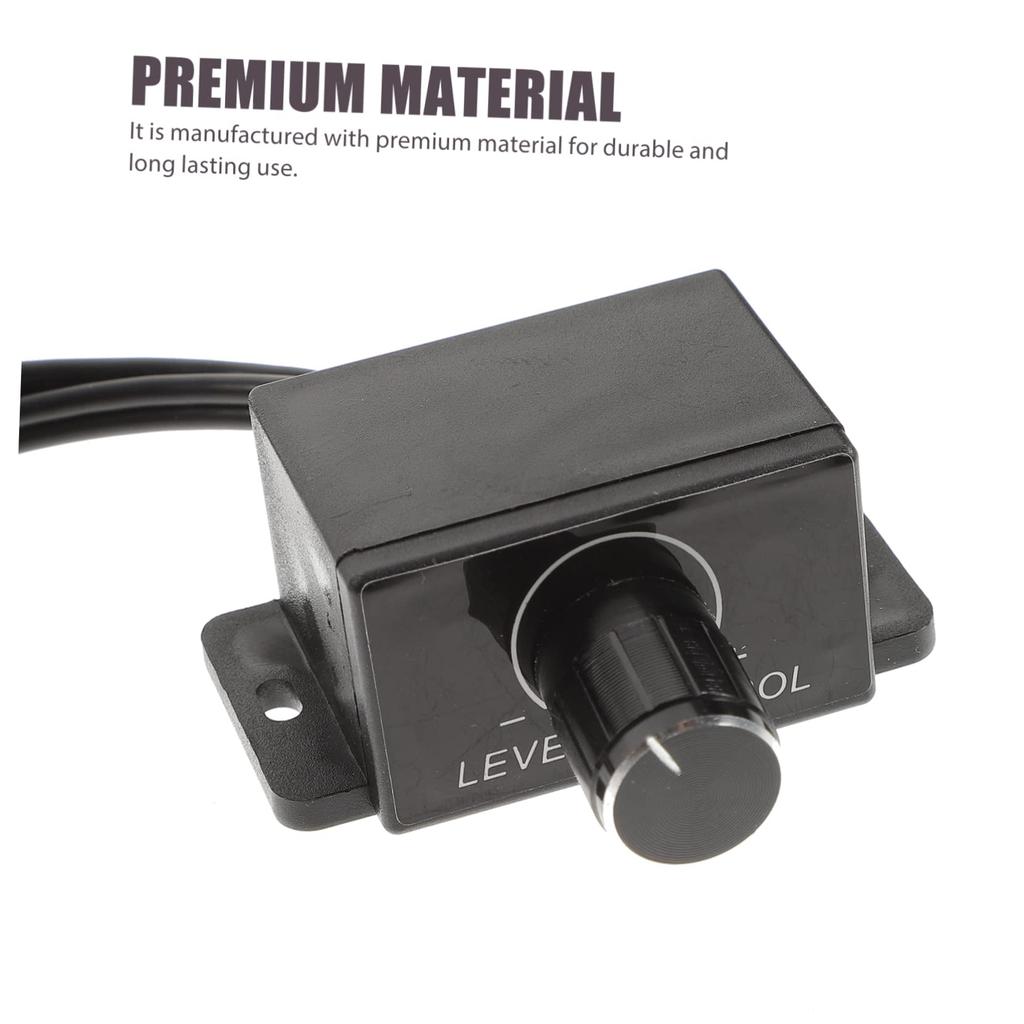 HOMSFOU Car Level Controller Component Cable Car Mono Amplifier Car Subwoofer Control Bass Knob
