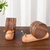 Wooden Insulated Coaster Snail Table Mat Creative Cup Mat  Home Decoration