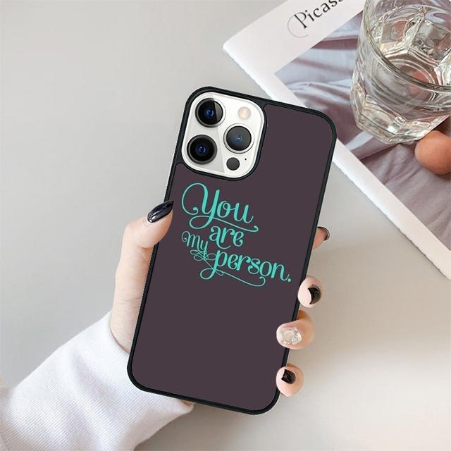 Ты Мой Человек Анатомия Грейс Чехол для Телефона Cover Для iPhone 17 Air 15 16 Pro Max 14 13 12 11 Pro Max Plus