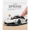 1/24 Koenigsegg Jesko Крутая Спортивная Машина, Модель из Сплава, Дверь-Гильотина, Имитация Звука и Света, Воссозданные Детали, Изысканные Настольные Украшения